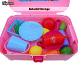 Toyshine Kitchen Set Backpack Toy, Kitchen Play Set Cooking Set Suitcase