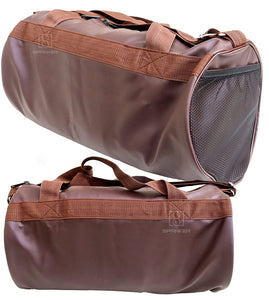 Spanker Gym Duffel Bag for Men and Women, Workout Duffel Bag with Mesh Pocket , Sports Gym Travel Bag Training Handbag Yoga Bag - Brown SSTP (TS-2022)