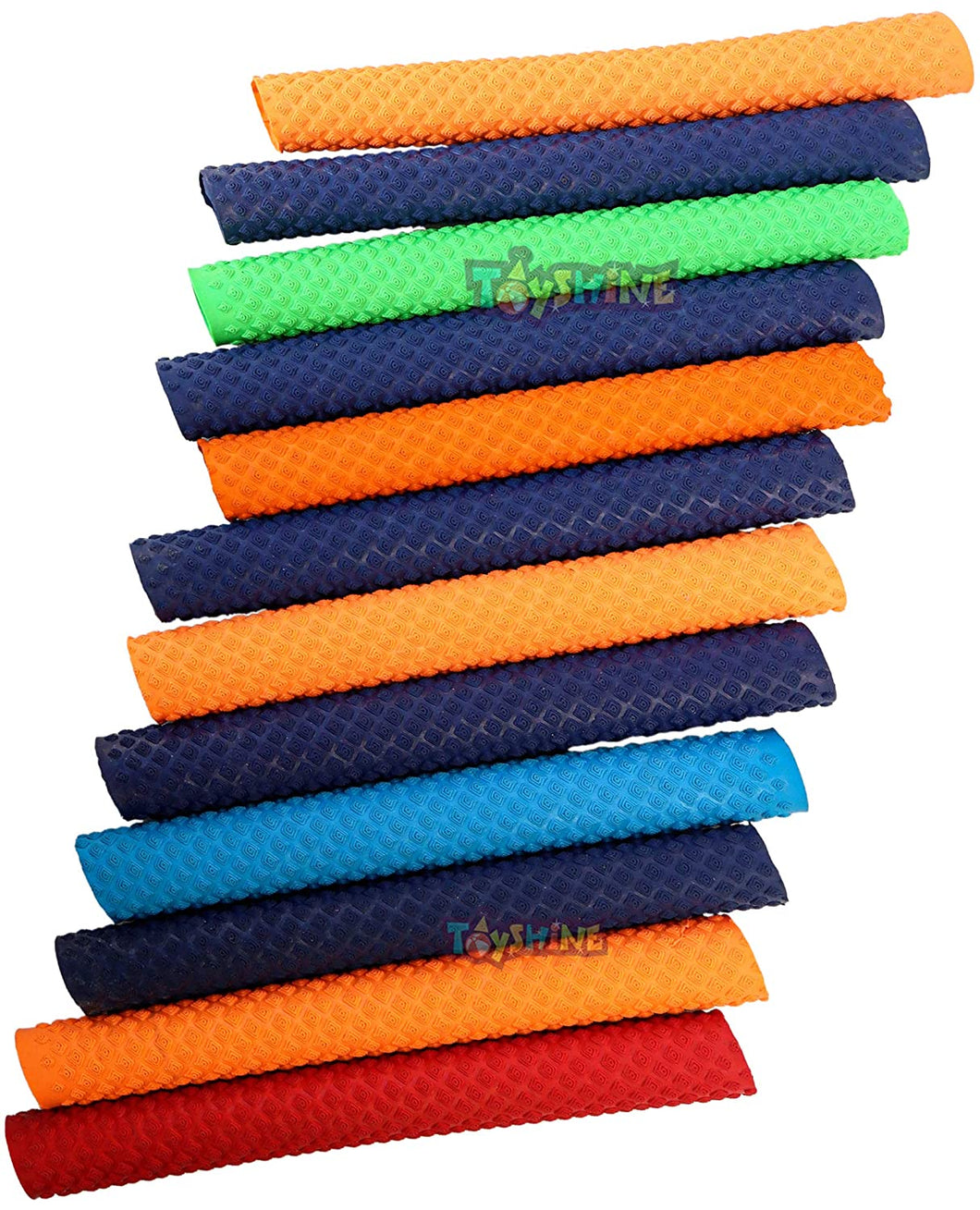 Toyshine Cricket Bat Grip (Pyramid Design), Pack of 12, Color May Vary (SSTP)