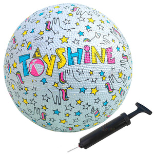 Toyshine Cute Design Classic Rubber Basketball Size-3 for Kids with Pump SSTP