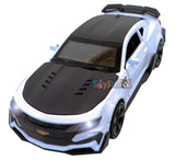 Toyshine Cameru 1:36 Scale Die Cast Pull Back Sedan with Blinking Head Lights, Interior Lights and Sound, White (TS-2022)