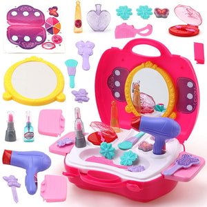 Toyshine Carry Along Beauty Set Toy with Briefcase and Accessories, (Multicolour)