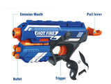 Toyshine Foam Blaster Gun Toy, Safe and Long Range, 10 Bullets (TS-2022)