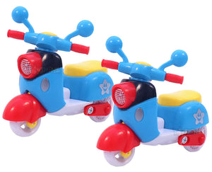 Toyscouter Toyshine Scooter Unbreakable Car Toy Set ( Set of 2)