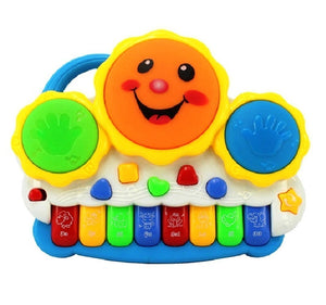 Toyshine Drum Keyboard Musical Toys with Flashing Lights