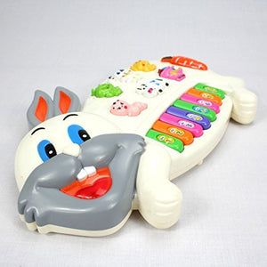 Toyshine Rabbits Musical Piano with 3 Modes Animal Sounds, Flashing Lights & Wonderful Music