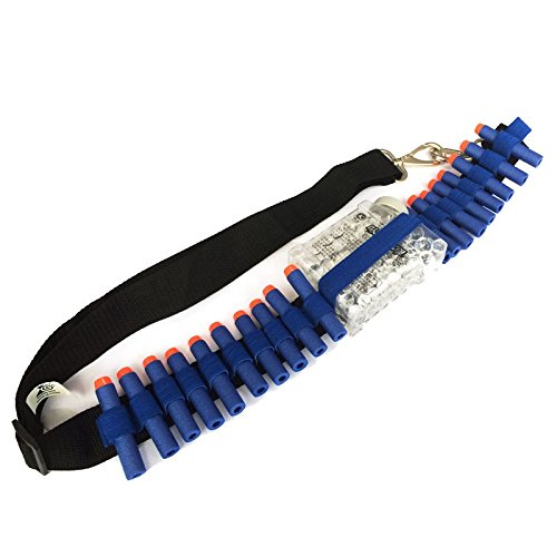 Sunshine 40 Pcs Foam Darts with Holding Belt, 20 Suction Darts, 20 Regular Darts Blue