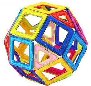 Toyshine Plastic Magnetic Tiles Building Blocks Construction Set Educational Stacking Toys, 20 Pieces (Multicolour)