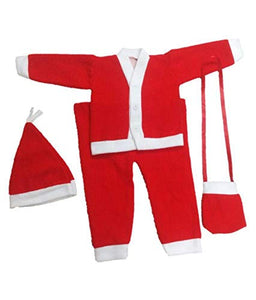 Toyshine Santa Claus Costume Christmas Dress for Kids Size 5 (6-9 Years)