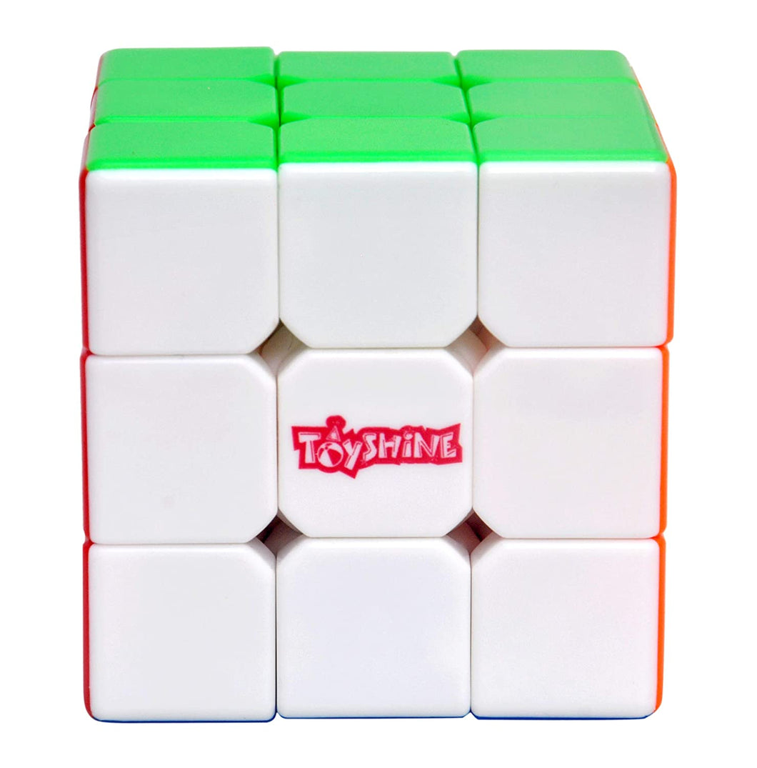 Toyshine High Stability Stickerless - 3x3x3 Speed Cube, Multi Color