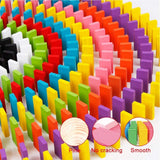 Toyshine 240 pcs 12 Color Wooden Dominos Blocks Set, Kids Game Educational Play Toy, Domino Racing Toy Game