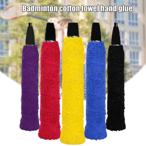 Toyshine Tennis Badminton Racket Towel Over Grip for Anti Slip and Absorbent Grip (Set of 4 Grips, Multicolor) (SSTP)
