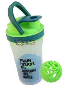 Toyshine Fitness Gym Sipper Protein Shaker, Stirring Ball/Mixing net and Storage Box, Color as per Availability (SSTP)