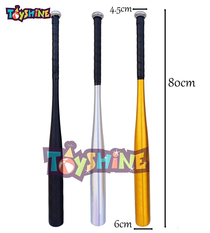 Toyshine Light Weight , Non-Slip Alloy Steel Baseball Bat Metal Baseball Stick (80CM) Color May Vary (SSTP)