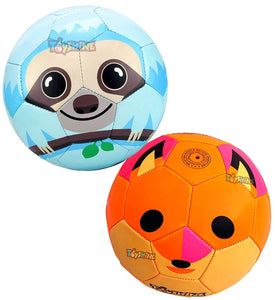 Toyshine Edu-Sports 2 in 1 Kids Football Soccer Educational Toy Ball, Size 3, 4-8 Years Kids Toy Gift Sports - Fox and Sloth