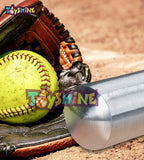Toyshine 25 Inches Non-Slip Alloy Steel Baseball Bat Metal Baseball Stick (25"), Silver, Small SSTP