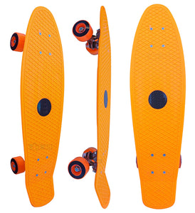 Toyshine Complete Highly Flexible Plastic Cruiser Board Mini 27.5 Inch Skateboards for Beginners or Professional with High Rebound PU Wheels