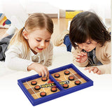 Toyshine Fast Sling Basketball Puck Game Paced Table Desktop Battle Ice Hockey Game for Adults and Kids Parent-Child Winner Board Games Interactive Toy- Blue