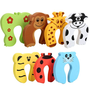 Toyshine Pack of 7 Animal Shaped Baby Finger Pinch Door Guard, Soft Foam Cushion Baby Finger Protector, Prevent Finger Pinch Injuries, Slamming Door, and Child or Pet from Getting Locked in Room