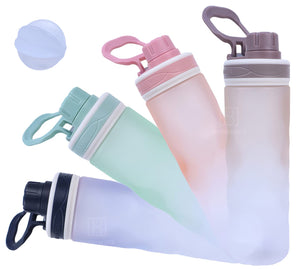 Spanker Eayso Leakproof Water Bottle with Shaker Ball 650 ML, BPA Free Fitness Bottle, Brown- SSTP