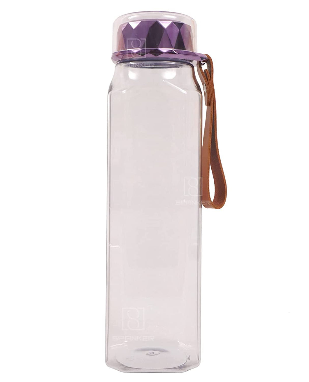 Spanker Crystal Tritan Hand Bag Water Bottle for Adults and Kids Water Spill Proof , BPA Free for Kids School, Office, Home, Soft Handle Grip Drinkware 550 ML - White SSTP