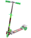 Toyshine Dual Shock Absorbers Scooter Runner Ride-on with Height Adjustable (F9T, Green)