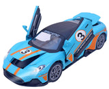 Toyshine 1:22 Sports Car Die Cast Scale Model Dsiplay Car  - Blue