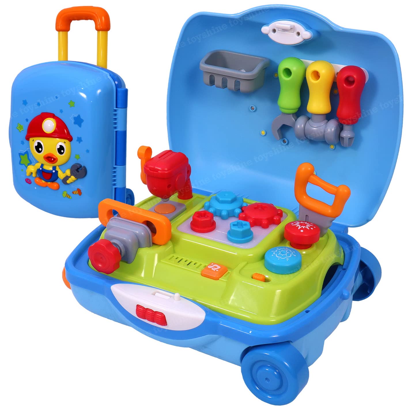 Toyshine in Carry Along Tool Set Pretend Play Toy, Pretend Play Learning Toy for Boys Girls Kids Toddler Year- Ola