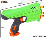 Toyshine Combat Warrior Foam Blaster Gun Toy, Safe and Long Range, 10 Bullets, Green