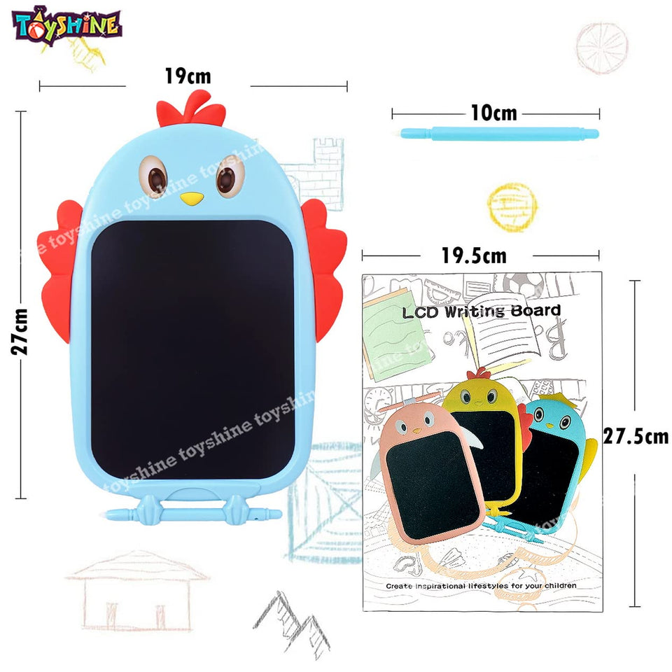 Toyshine Writing Tablet 8.5 Inch Colorful Screen Doodle Board for Ages 3+ Kids Toys, Electronic Drawing Board Kids Doodle Pad Educational and Learning Toys Girls Boys Gifts Blue M3