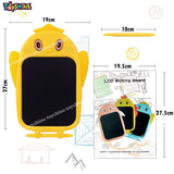 Toyshine Writing Tablet 8.5 Inch Colorful Screen Doodle Board for Ages 3+ Kids Toys, Electronic Drawing Board Kids Doodle Pad Educational and Learning Toys Girls Boys Gifts Yellow M3