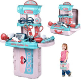 Toyshine 3 in 1 Carry Along Doctor Set Pretend Play Toy, 12 Accessories, Pretend Play Learning Toy