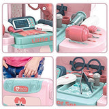 Toyshine 3 in 1 Carry Along Doctor Set Pretend Play Toy, 12 Accessories, Pretend Play Learning Toy