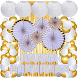 Toyshine 116pc Golden Balloons Mega Party Decoration Combo Set