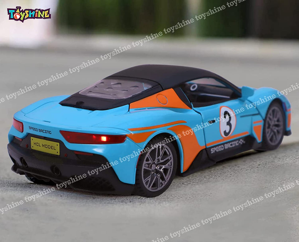 Toyshine 1:22 Sports Car Die Cast Scale Model Dsiplay Car  - Blue