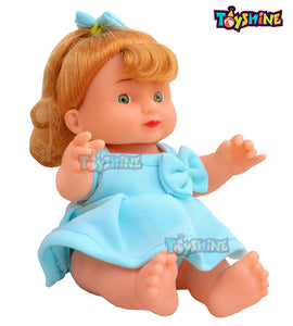 Toyshine 8 inches Realistic Jinny Baby Doll Girl, Sea Green