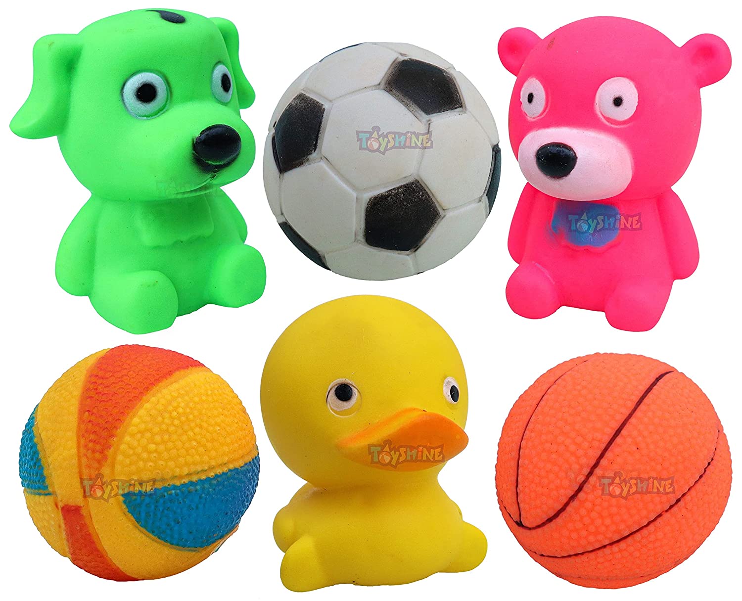 Toyshine Premium Quality Squeezy Animals and Balls PCS for Infants to  Enjoy Their Playtime Made in India (TS-2022)