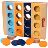 Toyshine Wooden Color Sorting Circle Matching Toys, Montessori Preschool Educational Learning Wooden Toys for 1 2 3 Years Old