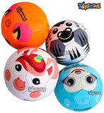 Toyshine Edu-Sports 4 in 1 Kids Football Soccer Educational Toy Ball, Size 3, 4-8 Years Kids Toy Gift Sports - Fox, Unicorn, Sloth and Zebra (TS-2022)