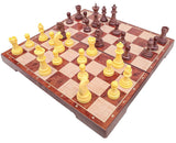 Toyshine Woodlike Magnetic Chess Set with Folding Chess Board and Pieces, Educational Toys for Kids and Adults (TS-2022)