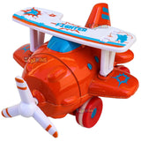 Toyshine Die Cast Aeroplane Jet Plane Toy with Friction Power | Baby Toy for 2 3 4 5 6 Year Old Baby Toy Boys Girls, M2 - Retro Blue (TS-2022)