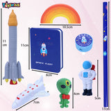 Toyshine Space Stationary Set - Erasers, Pencils, Sharpner, Diary - Birthday Party Return Gift Party Favor for Kids