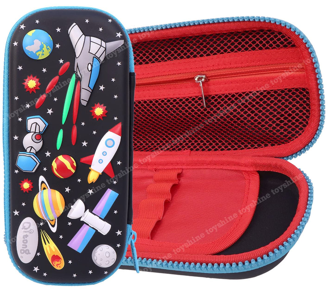 Toyshine Ball Games Theme Hardtop Pencil Case with Compartments - Kids