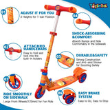 Toyshine Rodeo Runner Scooter for Kids with Anti Slip ABS Orange