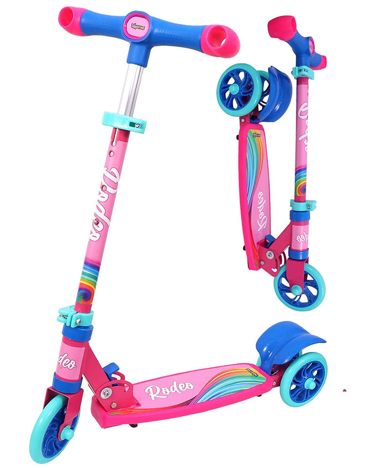 Toyshine Rodeo Runner Scooter for kids With Anti Slip ABS Base Pink