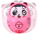 Toyshine Push and Shake Wobbling Bell Sounds Roly Poly Tumbler Doll (Pink)