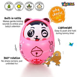 Toyshine Push and Shake Wobbling Bell Sounds Roly Poly Tumbler Doll (Pink)