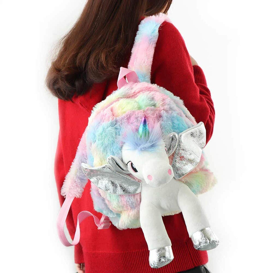 Cute Cartoon Plush Unicorn Cat Coin Purse Wallet Girl Clutch Embroidered Bag  Key Earphone Organizer Pouch Kids Gift | Wish