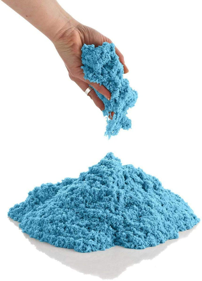 Toyshine Creative Sand for Kids – Natural Kinetic Sand Kit for Kids Activity Toys | Soft Sand Clay Toys for Kids Boys Girls Without Mould - 500G, Blue