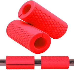 Toyshine Dumbbell Bar Handle Grips - Standard Bar Grips for Weight Lifting Fitness Strength Training - Arm Chest Workout Machines Grip, Pink SSTP (TS-2022)